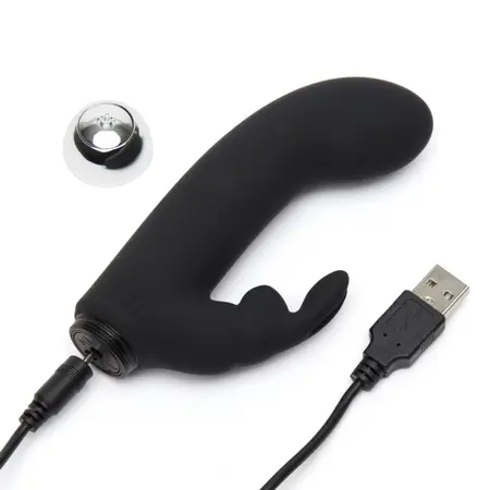 Fifty Shades of Grey Greedy Girl Mini Rabbit Intimate Device Black USB