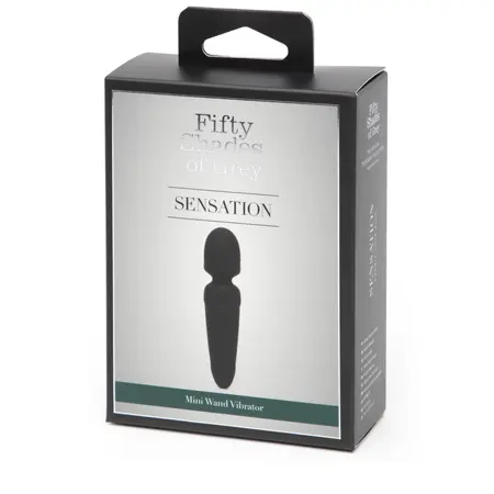 Fifty Shades of Grey Sensation Mini Wand Black USB Rechargeable Massager