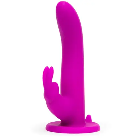 Happy Rabbit Vibrating Strap-On Harness Kit Purple Silicone 15 Modes
