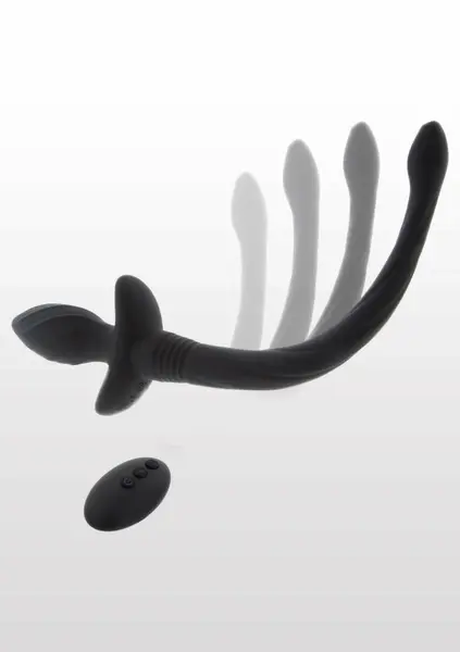 Taboom Puppy Play Wiggle Tail Silicone Remote-Controlled Black M