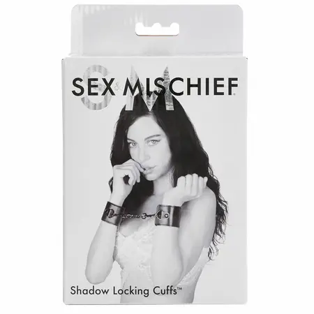 Sportsheets Shadow Locking Cuffs Adjustable Restraint 25cm Black