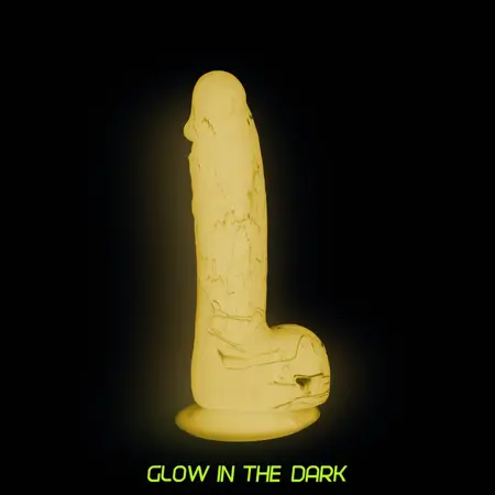 Addiction Brandon 19 cm Glow-in-the-Dark Silicone Model Pink