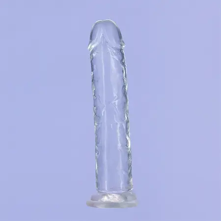 Addiction Crystal Addiction Transparent Vertical Model 18cm with Suction Base
