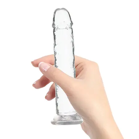 Addiction Crystal Addiction Transparent Vertical Model 18cm with Suction Base