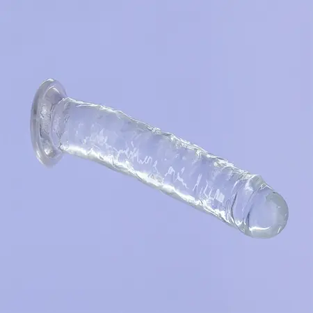 Addiction Crystal Addiction Transparent Vertical Model 18cm with Suction Base