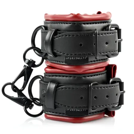 Sportsheets Saffron Adjustable Bar & Cuff System, Red-Black, 63.8 cm