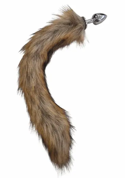 TABOOM Foxtail Plug Silver - Aluminum Model with Faux Fur Tail