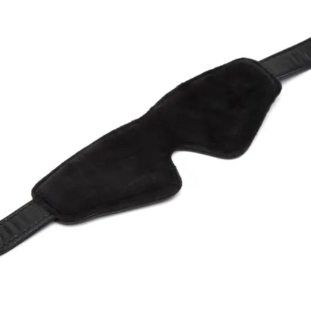 Fifty Shades of Grey Bound to You Faux Leather Blindfold Black-Gold