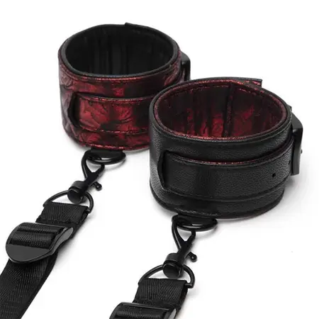 Fifty Shades of Grey Sweet Anticipation Under Mattress Restraint Set, Adjustable