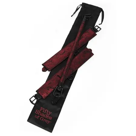 Fifty Shades of Grey Sweet Anticipation Adjustable Restraint Bar Set Black/Red