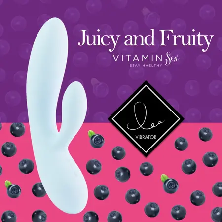 FeelzToys LEA Blueberry Dual Motor Intimate Wellness Device Silicone