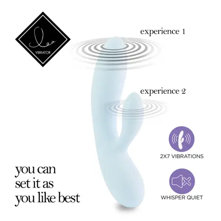 FeelzToys LEA Blueberry Dual Motor Intimate Wellness Device Silicone