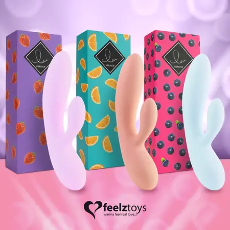 FeelzToys LEA Blueberry Dual Motor Intimate Wellness Device Silicone