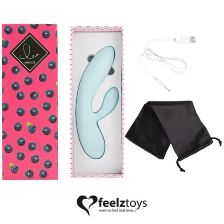 FeelzToys LEA Blueberry Dual Motor Intimate Wellness Device Silicone