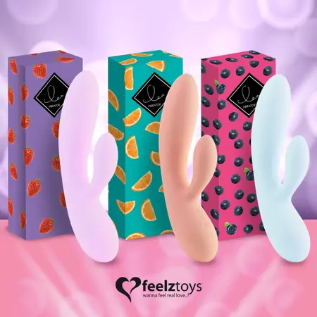 FeelzToys Lea Citrus Dual Motor Silicone Intimate Wellness Device 202mm