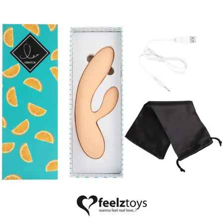 FeelzToys Lea Citrus Dual Motor Silicone Intimate Wellness Device 202mm