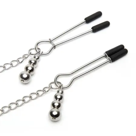 Fifty Shades of Grey Play Nice Satin Collar & Adjustable Silicone Clamps