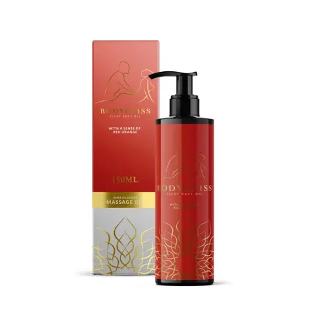 BodyGliss Silky Soft Massage Oil Red Orange 150ml - Long-Lasting Formula