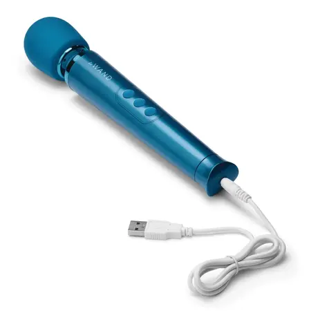 Le Wand Petite Massager Blue - Compact Rechargeable Model, 10 Modes