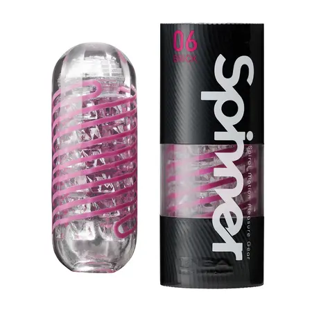 Tenga Spinner 06 Brick Intimate Rotating Device - Textured Spiral Design