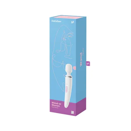 Satisfyer Wand-er Woman White XXL Massager 50 Modes Waterproof