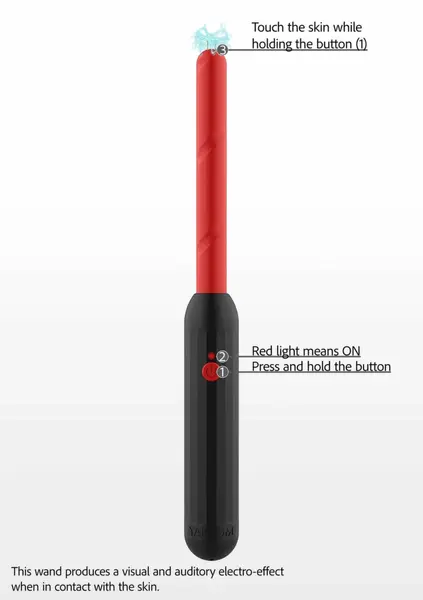TABOOM Prick Stick Electro Shock Wand USB Rechargeable Black