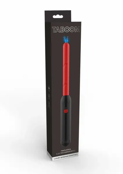 TABOOM Prick Stick Electro Shock Wand USB Rechargeable Black