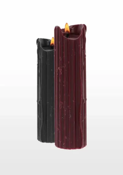 TABOOM BDSM Drip Candle Set 2 pcs - Black & Burgundy, Low-Temperature