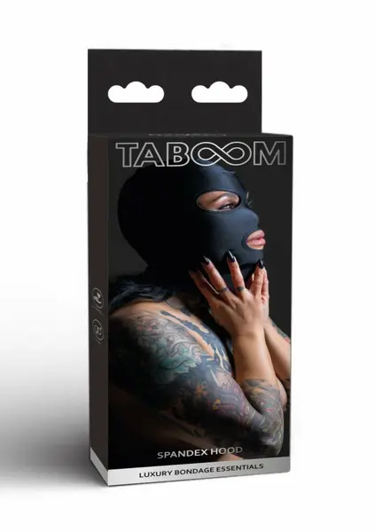 TABOOM Spandex Hood Black Lightweight Stretchable Mask