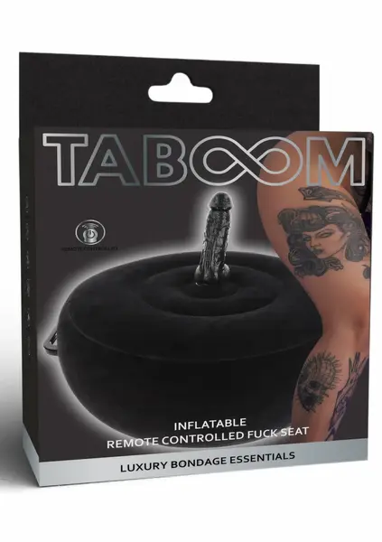TABOOM Inflatable Intimate Seat with Wireless Remote, Velvet Surface