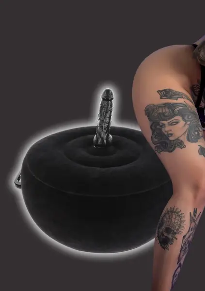 TABOOM Inflatable Intimate Seat with Wireless Remote, Velvet Surface