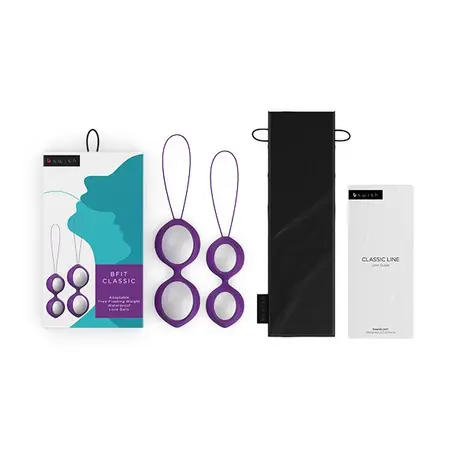 B Swish Bfit Classic Kegel Training Set Purple Silicone 76g