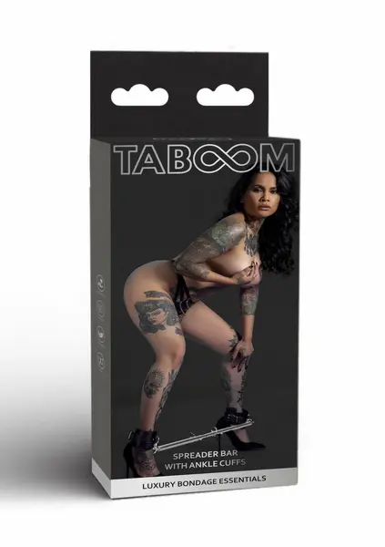 TABOOM Expandable Spreader Bar with Adjustable Ankle Cuffs 60-104 cm