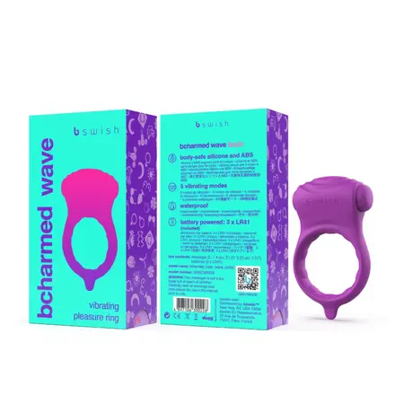 B Swish Bcharmed Basic Wave Orchid Silicone Intimate Ring 5-Mode