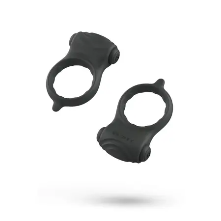 B Swish Bcharmed Basic Wave Black - Silicone Stimulation Ring 5-Mode