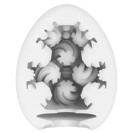 Tenga Egg Wonder Curl Intimate Device - Compact, Textured, Single Piece