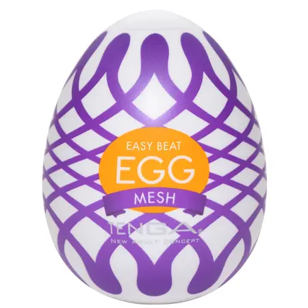 Tenga Egg Wonder Mesh Intimate Device Compact Textured Blue