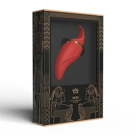 ZALO Hero Wine Red - PulseWave Technology, Ergonomic, IPX4, 146 mm
