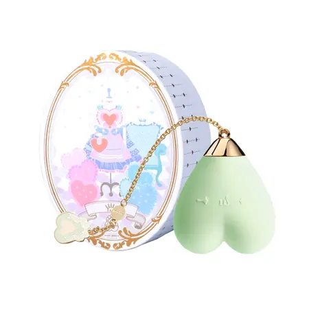 ZALO Baby Heart Melon Green - App-Controlled Luxury Massager, 18K Gold, IPX7