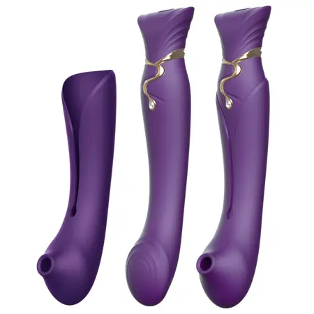 ZALO Queen Set Twilight Purple - PulseWave System & App Control