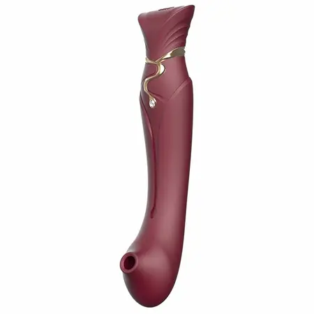 ZALO Queen Set Wine Red - PulseWave Technology & Bluetooth App Control