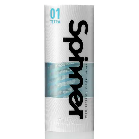 TENGA Spinner 01 Tetra - Geometric Textured Intimate System, Transparent