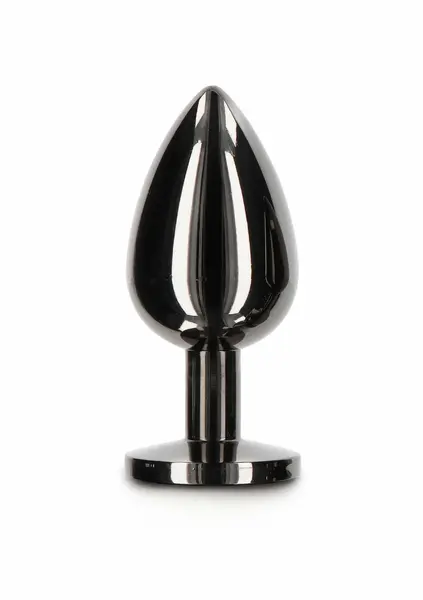 TABOOM Butt Plug With Diamond Jewel L Black Aluminium Large