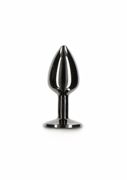 TABOOM Butt Plug With Diamond Jewel S Black Aluminium Small
