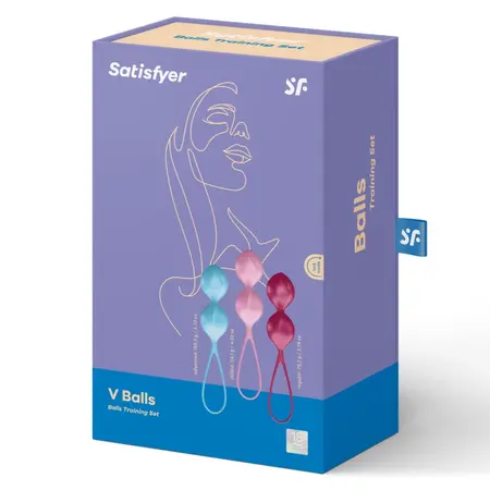 Satisfyer V Balls Training Set - Pelvic Floor Exercise System, Pink