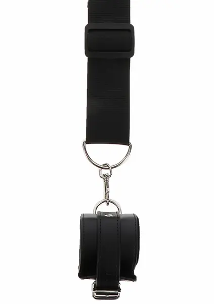 TABOOM Door Bars & Adjustable Velvet-Lined Wrist Cuffs Set Black