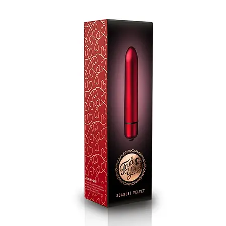 Rocks-Off Truly Yours Scarlet Velvet 10-Function Intimate Bullet Red