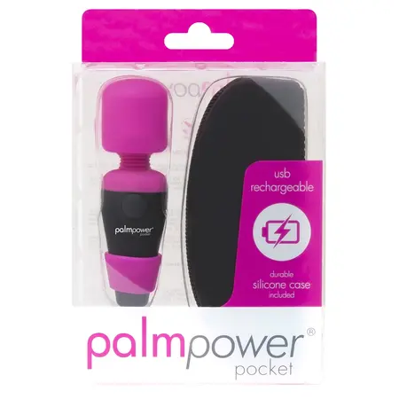 PalmPower Pocket Mini Wand Massager USB Rechargeable, Travel Size