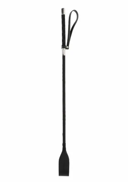 TABOOM Riding Crop Vegan Leather Black 66cm - Durable Handle