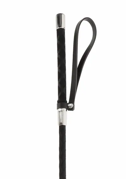 TABOOM Riding Crop Vegan Leather Black 66cm - Durable Handle